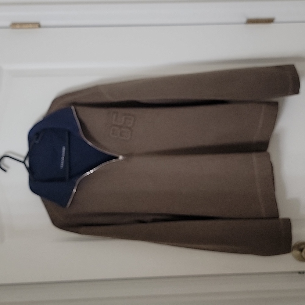 Tommy Hilfiger Size S Brown Casual Quarter Zip Pullover Sweater Sweatshirt